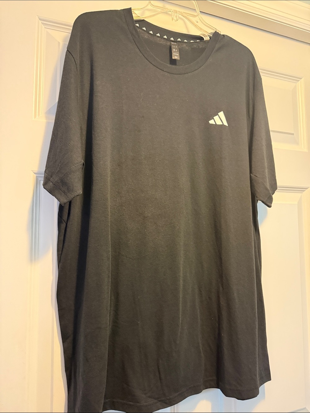 Adidas Men’s Black Logo Crew Neck T-Shirt